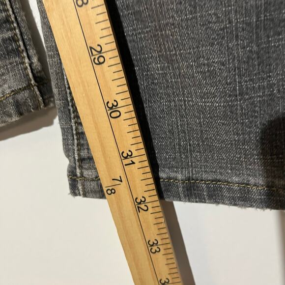 Levi’s 515 Nouveau BootCut Stretch Low Rise Distressed Gray Jeans Womens Size 8 - Picture 5 of 7